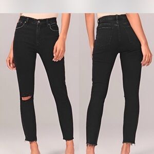 Abercrombie & Fitch Black Skinny High Rise Jeans